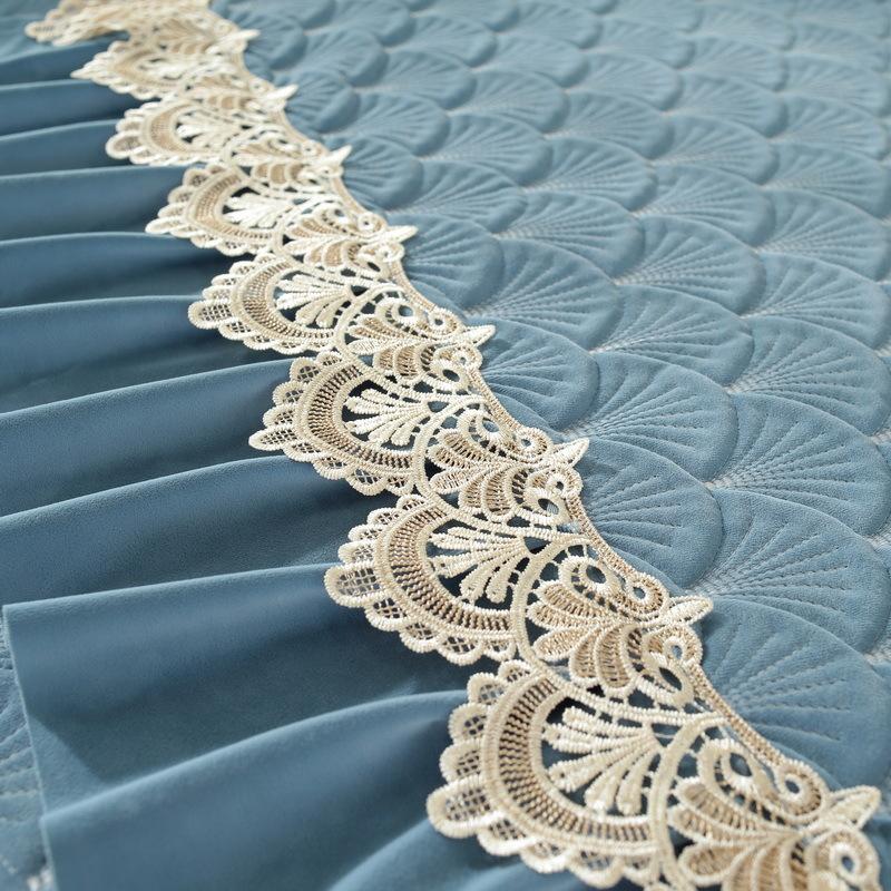 Sofa Cushion Universal In All Seasons Plush Sofa Cover Non-Slip Armrest Towel Autumn And Winter Solid Color Princess Combination