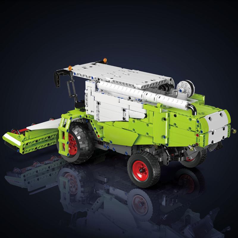 Mould King 17014 Технические игрушки на колесах Управляемый комбайн Строительные блоки Инженерный грузовик Набор кирпичей Детский рождественский подарок
