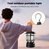 300 Lumens 1200mah Portable Lanterns, Garden Outages LED Camping Lantern, Multifunctional Vintage Hanging Lanterns Retro Garden