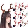 Large Antlers Pine Cones Non-slip Korean Style Hairbands Elk Christmas Headband Women Hair Hoop