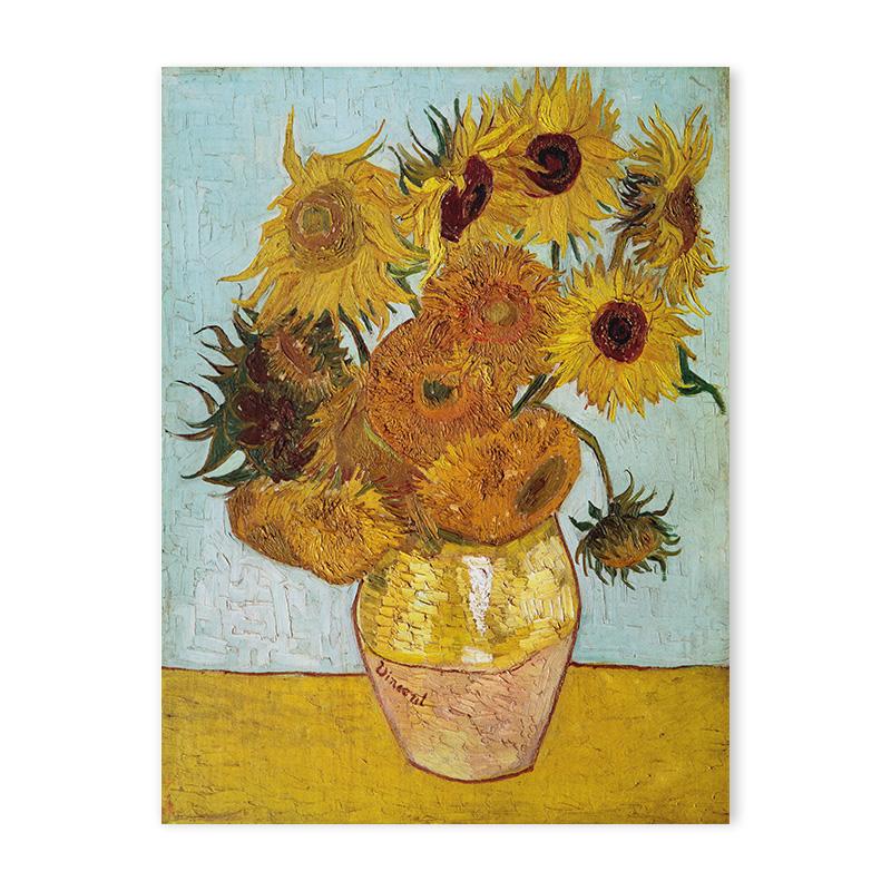 Van Gogh Classic Art Prints Abstract Sunflowers Starry Night Poster Classic Art Decorative s Bedroom Hallway Home Deco