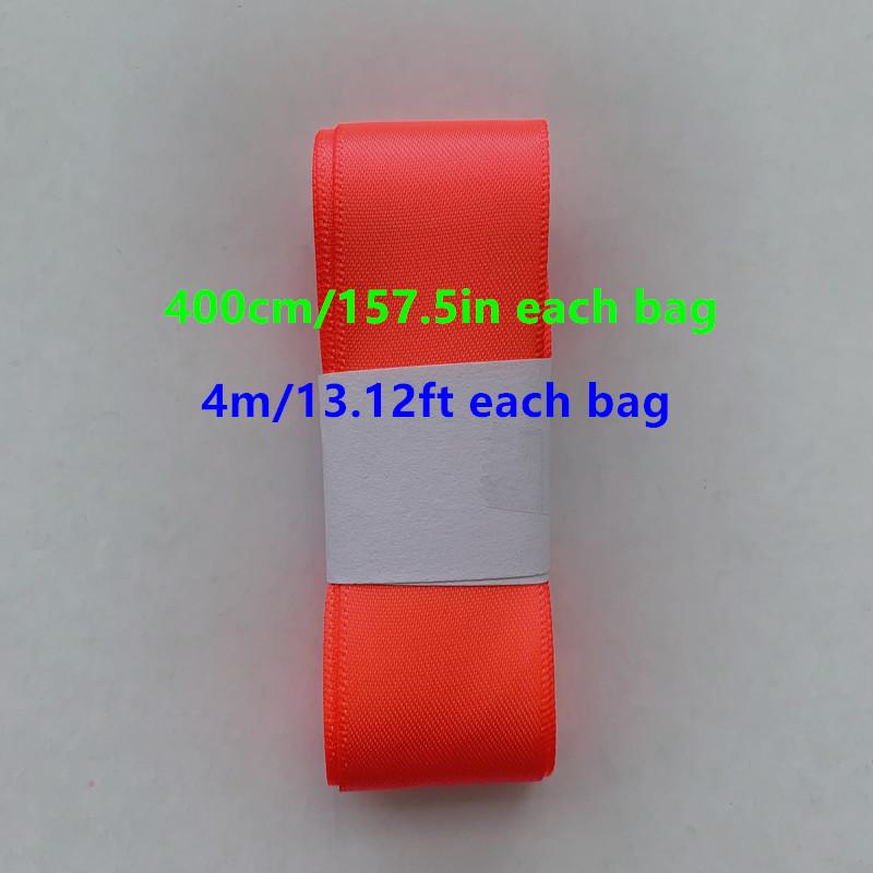 Каждая сумка шириной 4 м/13,12 фута, ширина 2,5 см/0,98 дюйма, двусторонняя атласная лента, ручная работа, отделка для шитья, ремесленная тесьма, одежда для волос, подарочная упаковка, галстук, домашний фестиваль