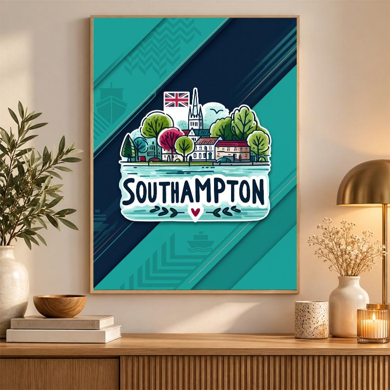 Southampton Diamond Painting Kit 5D Full Drill DIY Diamond Mosaic Wall Art Home Decor