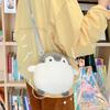 Portable Penguin Messenger Bag Korean Style Funny Crossbody Bag Travel Plush Shoulder Bag  Children