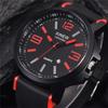 Montre Homme XINEW Brand Students Watches Men Fashion Silicone Band Date Quartz Watch Black Reloj Hombre Relogio Masculino