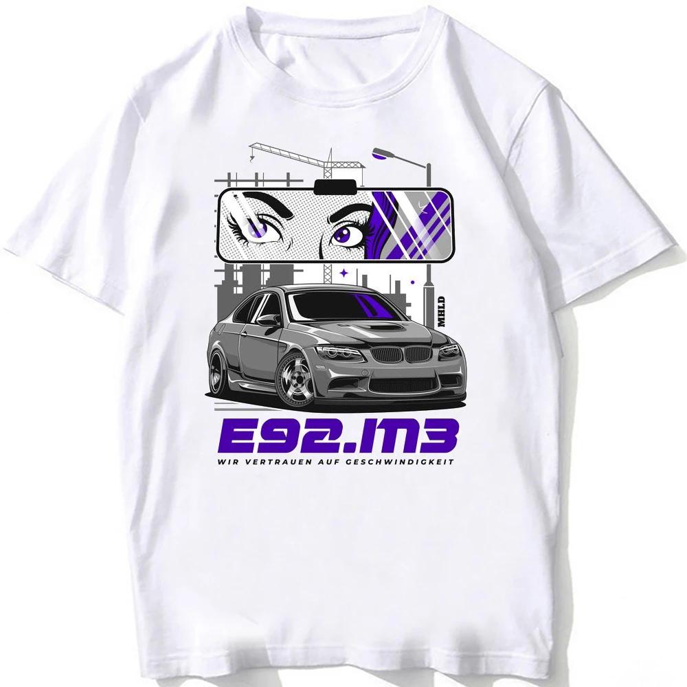 Legend Germany Turbo E34 M5 E36 E30 E92 Fan TShirt Men Short Sleeve Hip Hop Boy Casual Tops Funny E28 E30 Car Design White Tees