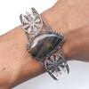 Design Jasper Gemstone Handmade Silver Jewelry Cuff Bracelets 7''Adjustable