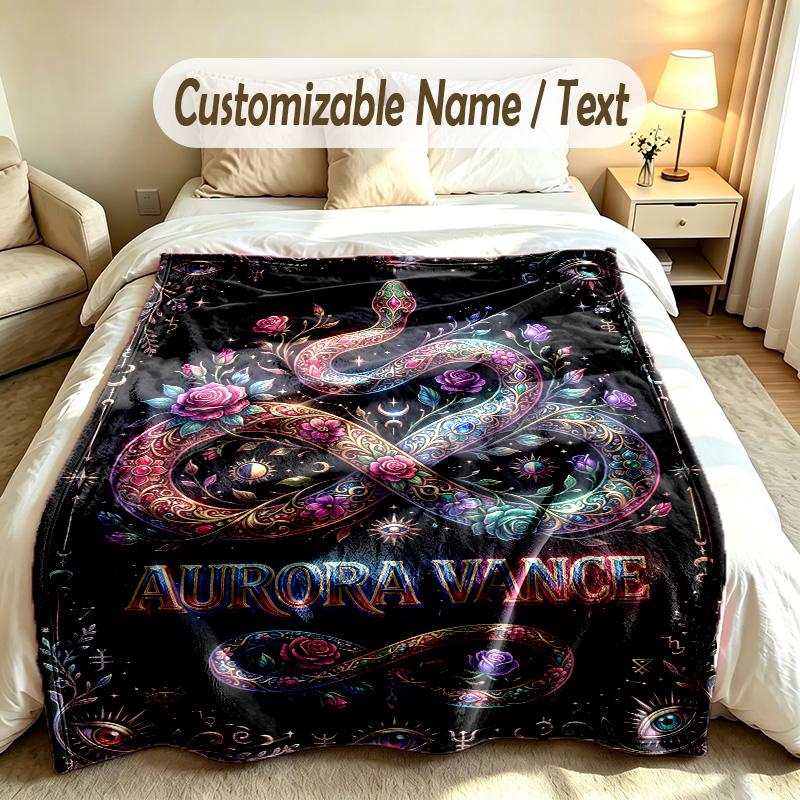 Other Similar Designs Theme Custom Blanket Personalized Name & Text Customized Soft Warm Throw Blanket Home Decor