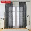 1 шт., серия Nuan, полузатемняющая, простая и универсальная, с кисточками, декоративная черная штора для окон, балкона, гостиной и спальни, домашний декор