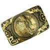 Zodiac Pure Copper Belt, Button Head Men's 3.8 Belt, Head Brass Solid Full Brass Belt Head Clip
