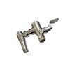 Brass Wall-Mounted Time Delay Foot Pedal Bidet Toilet Flush Valve Single Flush 25-80 psi Pressure for Hotel Use Water Saving
