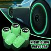 Emblems 4PCS Car Luminous Tire Valve Cap Fluorescent Night Glowing Decor For Volkswagen VW Passat B5 B5.5 2000- 2007 2008 2009 2 zf8