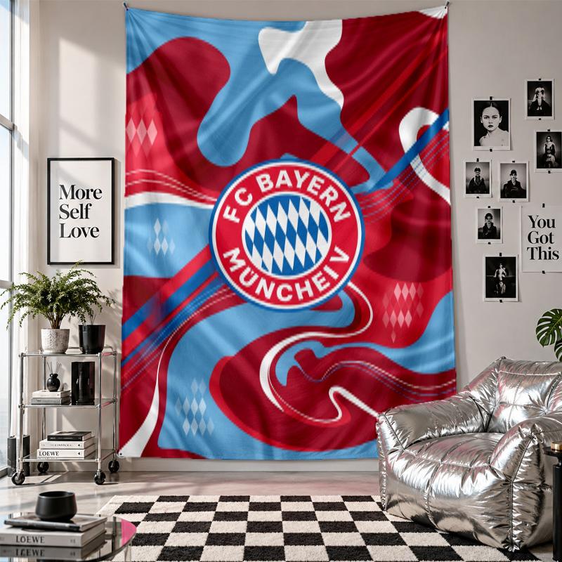 Bayern Munich Wall Tapestry Home Decor Wall Hanging Cloth for Bedroom Living Room Background