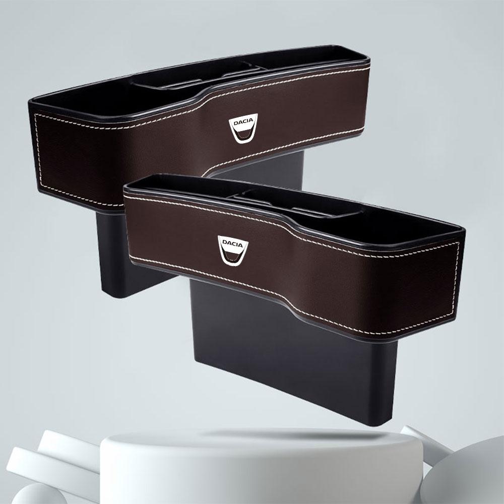 Leather Car Seat Crevice Storage Box Gap Slit Filler Organizer For Renault Koleos Captur Kadjar Megane Clio Twingo Scenic DACIA SS23