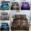 3D Skeleton Bedding Set Skull Duvet Cover 23Pcs Quilt Cover With Pillowcase Queen King Size Soft Microfiber Fabric Bedclothes