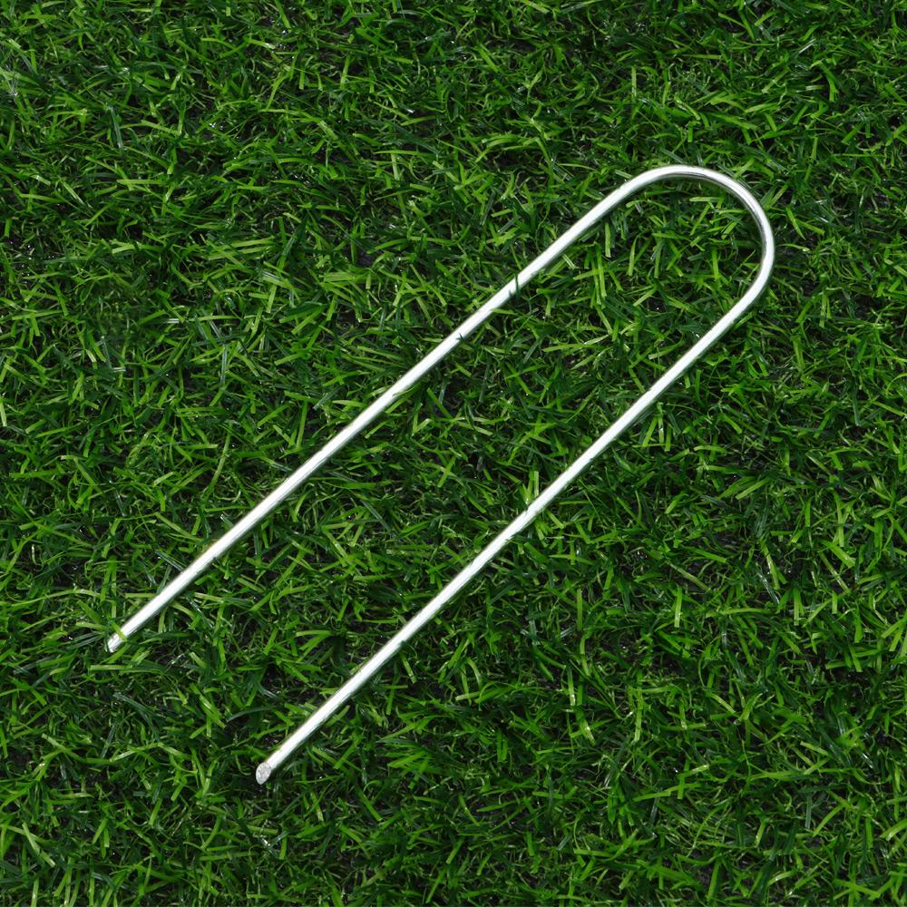 6pcs Convenient Goal Pegs Ground Nails Ground Anchor U-Shaped Pegs Tent Ground Nails Trampoline Pile