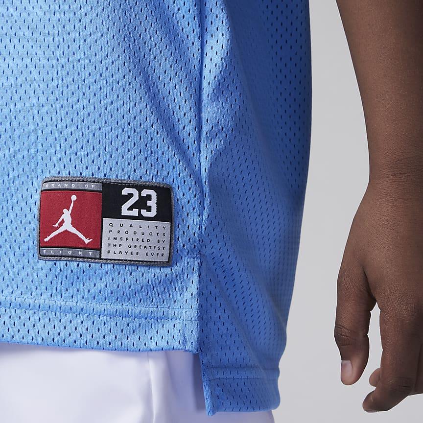 Jordan Letter Logo Pattern Printed Sports Vest Kids Basketball Jersey Kids Tops Blue 95A773-B9F