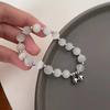 Niche Design Star Chain Tassel Браслет для женщин Fantasy Blue Crystal Бусины Эластичный веревочный браслет Лучший друг Ювелирные изделия Подарки