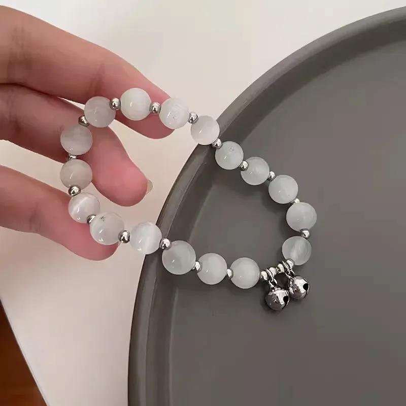 Niche Design Star Chain Tassel Браслет для женщин Fantasy Blue Crystal Бусины Эластичный веревочный браслет Лучший друг Ювелирные изделия Подарки