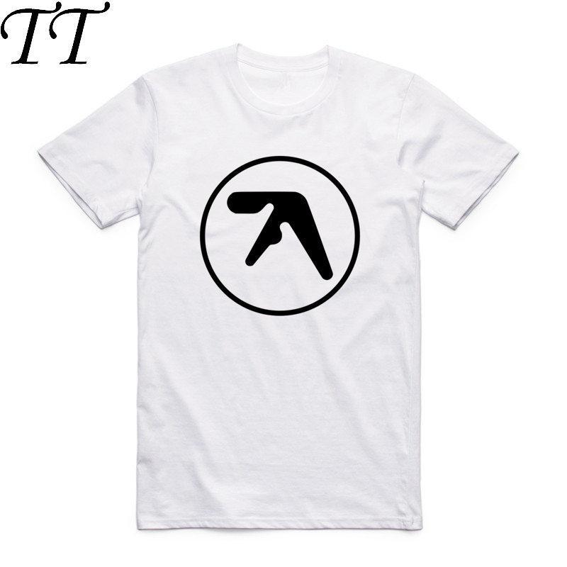 2024 Мужская и женская футболка с принтом Aphex Twin, круглый вырез, короткий рукав, летняя, повседневная, популярная музыкальная группа, футболка Aerosmith HCP934 - M...