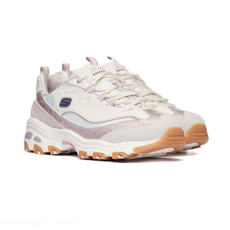 Skechers d'lites dazzling shine sneakers beige