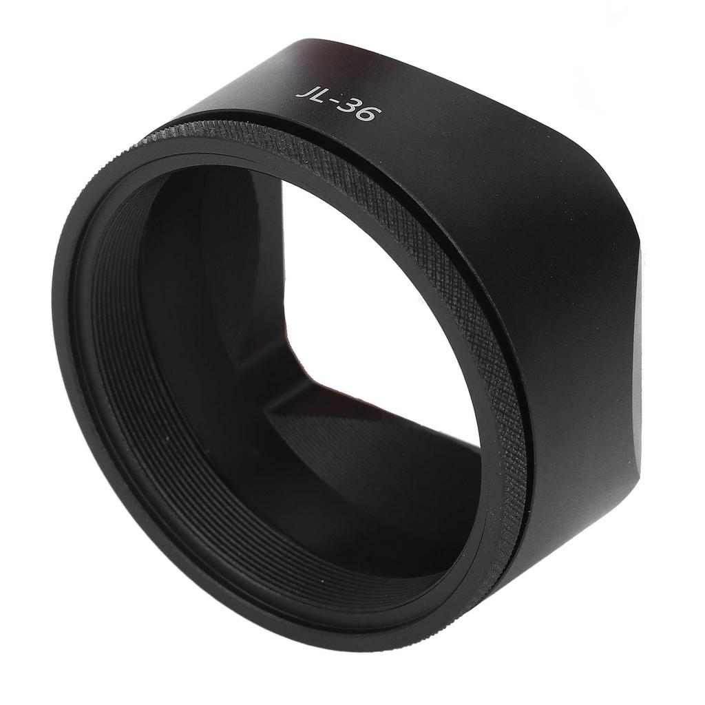 Aluminum Alloy Square Lens Hood Camera Lens Shade for X100VI X100V Camera External Filter Compatibility Black