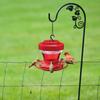 Plastic/Metal Detachable Humming Bird Feeder with Hook Birds Drinking Tray  Patio