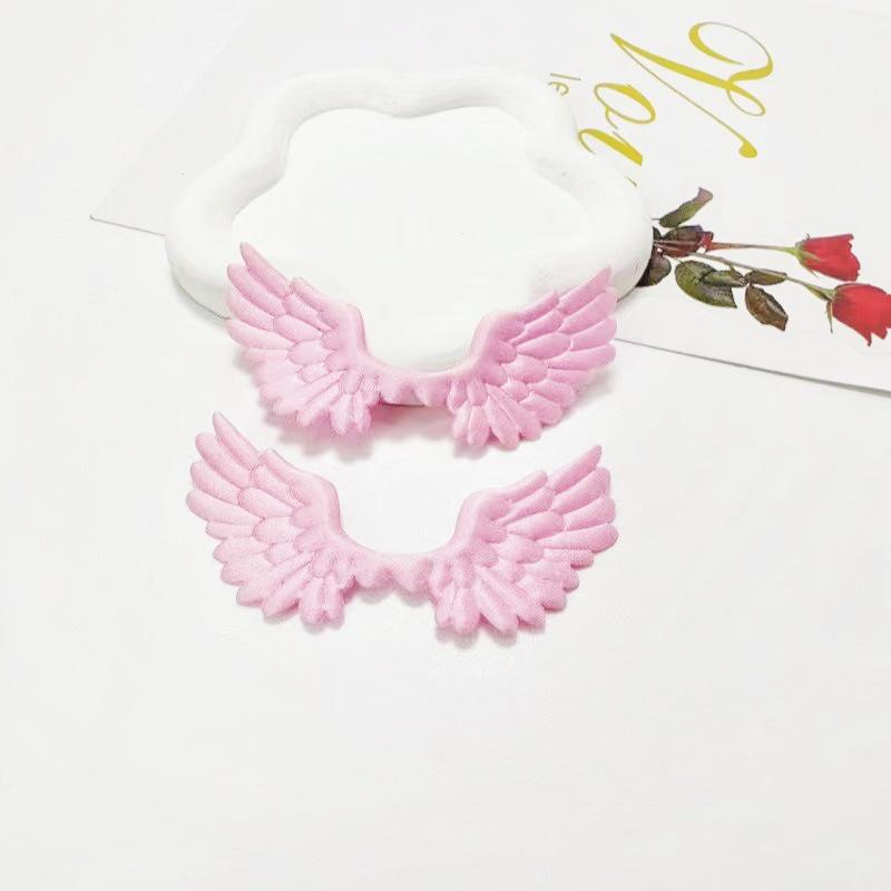 Satin Angel Wings Ultrasonic Embossed Fabric for DIY Decorations & Accessories