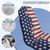 Multipurpose Outdoor Sports Car Towel Seat Cover, American Flag Cushion Cover Print