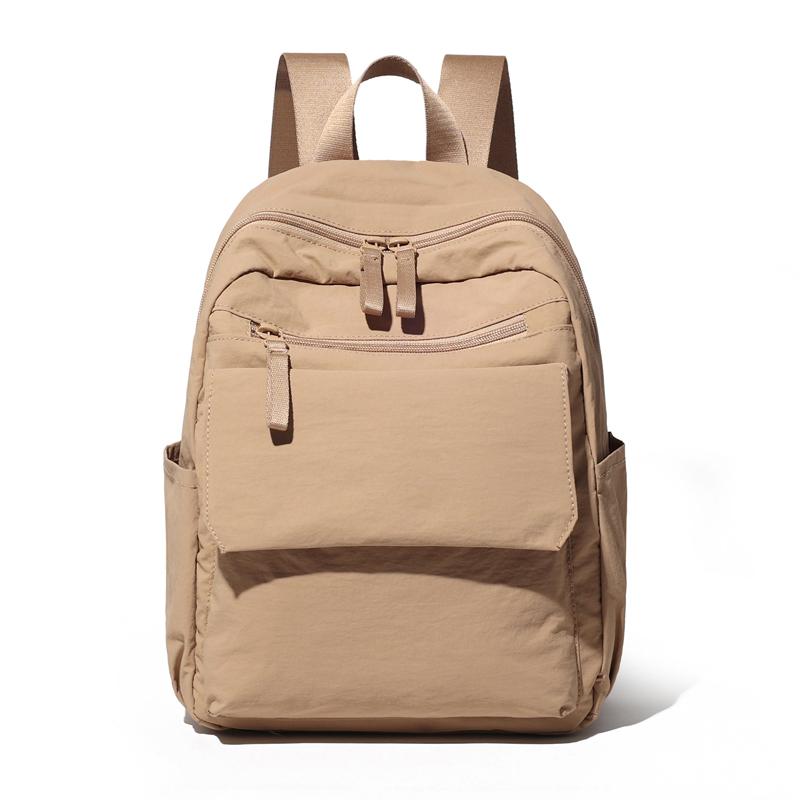 Мужской многофункциональный рюкзак, женская однотонная сумка через плечо, нейлоновый школьный ранец