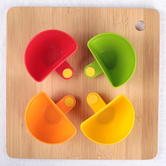 4Pcs Dip for Clip Set Bowls Plates Food-Grade Sauce Dish Dishwasher Safe Portable