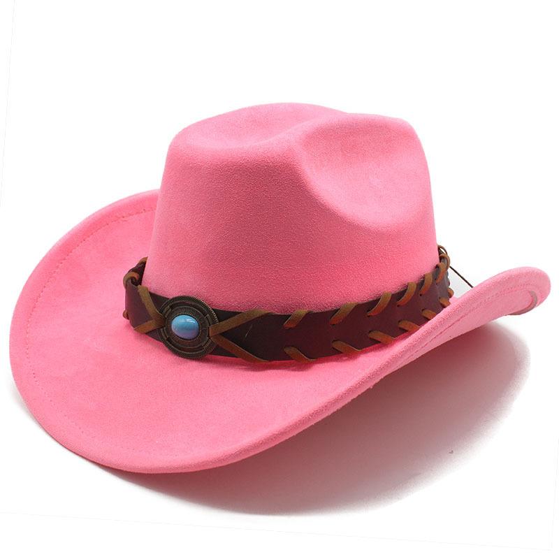 Suede Cowboy Hat Tibetan Accessories Men'S Jazz Top Hat Cowboy Hat