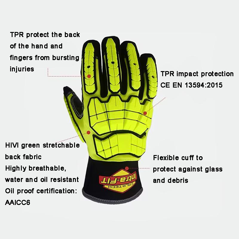 Waterproof, Drain Oil and Breathable Multi-functional Manipulator Rescue Gloves