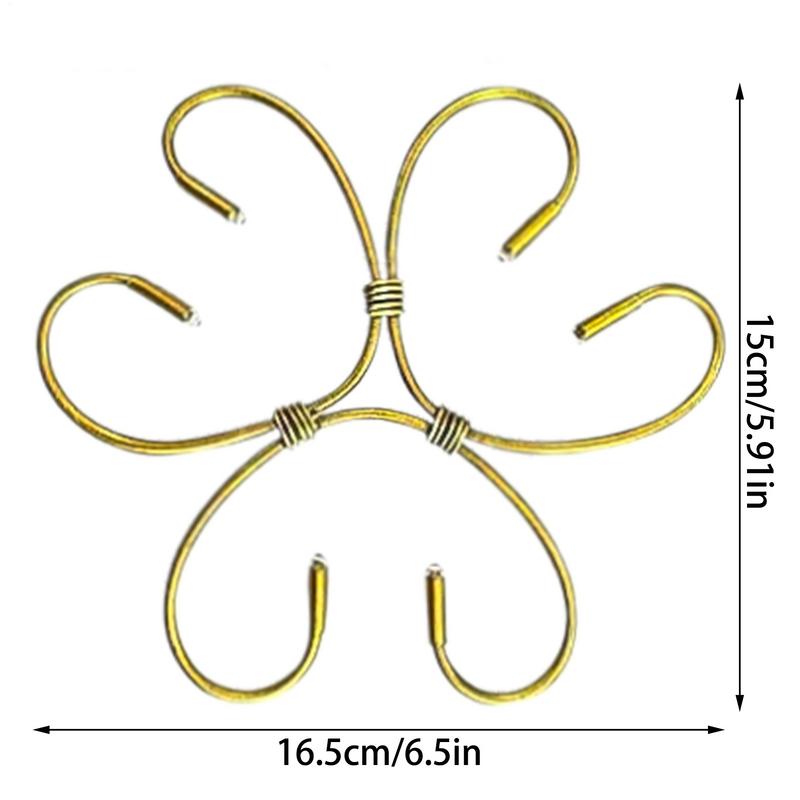 Plant Stem Holder Monstera Plant Support Stem Holder Decorative Metal Flower Trellis Gardening Supplies Clamp Houseplant