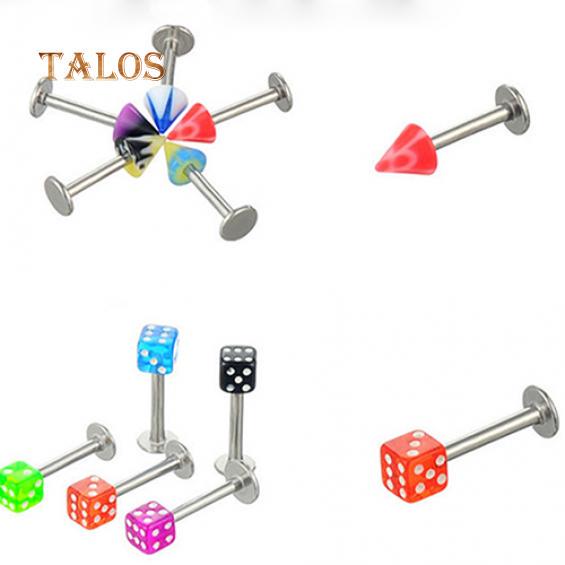 Fashion Multicolor Piercing Unisex Body Eyebrow Belly Tongue Bar Ring Trinket