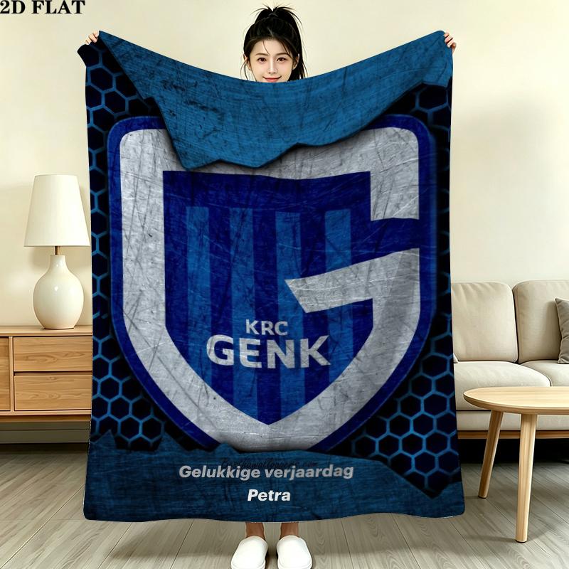 Sk Beverenkrc Genk Print Flannel Blanket, High quality Comfortable for All Seasons, Home Decor, Warmth and Comfort, Perfect for Christmas Gifts