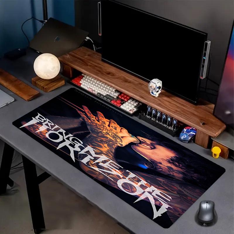 Bring Me the Horizon Print Mouse Pad, Anti‑Slip Desktop keyboard Mat, for PC Laptop Gaming Working Daily Use, Cool Festival Surprise Gift