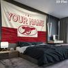 Custom Name,Arsenal Wall tapestry, aesthetic printed fabric blanket, suitable for bedroom, living room, and home decor.