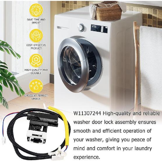 W11307244 W10682535 WTW5000DW2 Переключатель блокировки крышки стиральной машины для Whirl-pool May-tag Ken-more R-oper Сборка защелки двери Для WTW5000DW1 WTW5000DW3 WTW4950HW1