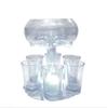 Entertainment Set: Decanter with Six Bullet-Shaped Party Wine Glasses