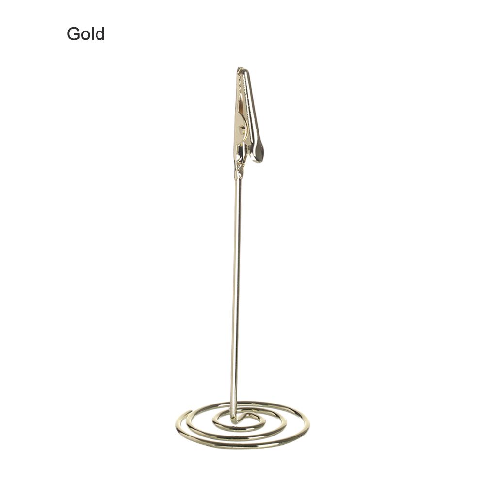 Supplies Rose Gold Desktop Decoration Photos Clips Clamps Stand Table Numbers Holder Place Card