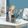 4-секционная стойка для хранения пульта дистанционного управления Прозрачный настольный органайзер для кистей для макияжа