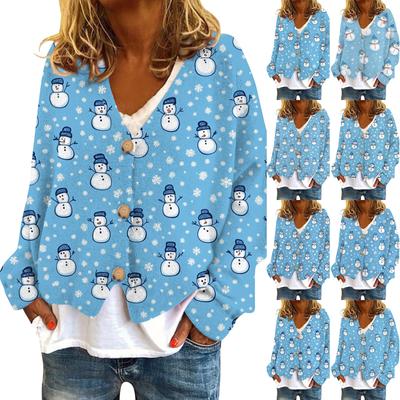 Женское модное короткое пальто, повседневное, с длинным рукавом, с принтом, однобортный плюшевый топ