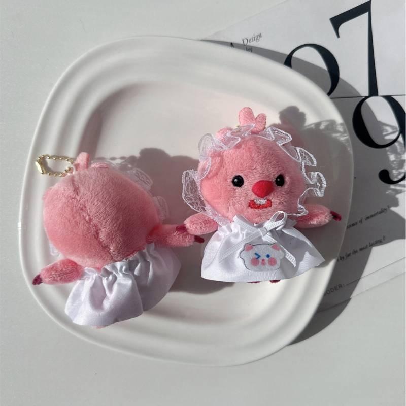 Милый плюшевый брелок с петелькой, детские аксессуары для украшения рюкзака, подарки, куклы