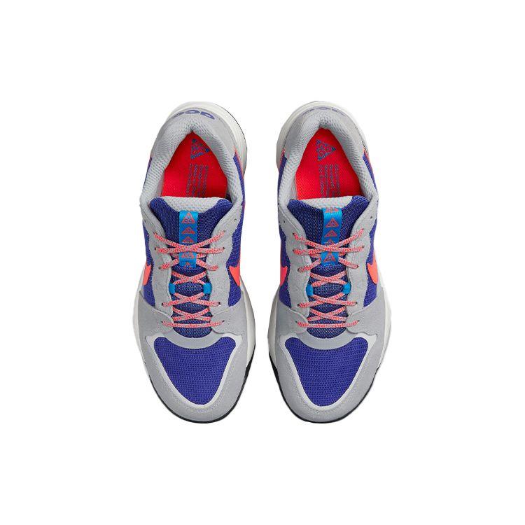 Nike ACG Lowcate Wolf Grey Bright Crimson Кроссовки унисекс Indigo-Burst DM8019-001