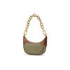 Charles & Keith Small CK Shiny Chunky Chain Versatile PU Handbag Women handbags Multi Pumpkin Cream CK2-20270927