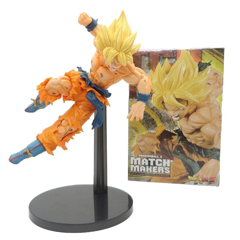 Аниме Фигурка Super Saiya Sun Goku 23см ПВХ Модель Игрушка Подарок Фриза Боевая Версия Настольная Кукла Figma Подарок