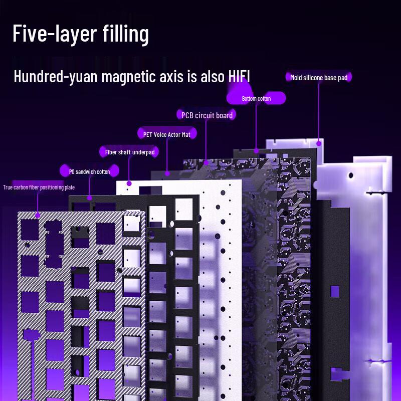 Механическая клавиатура AULA HERO 68HE с магнитными переключателями
