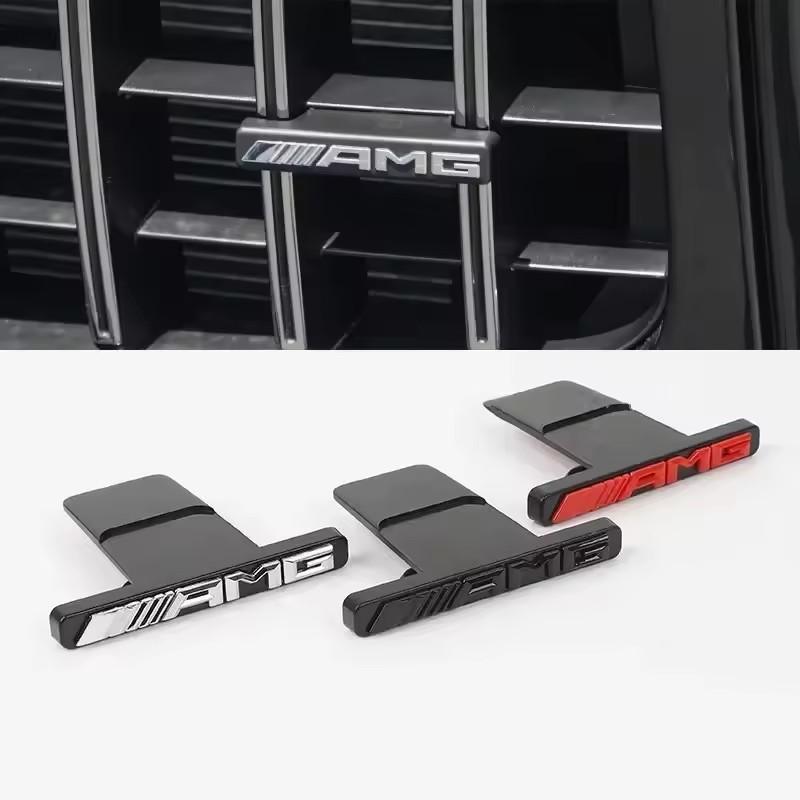 1 шт. 3D логотип AMG эмблема значок на переднюю решетку автомобиля для Mercedes Benz AMG w211 W124 W169 W176 W177 W202 W203 W204 W205 W210 GT1