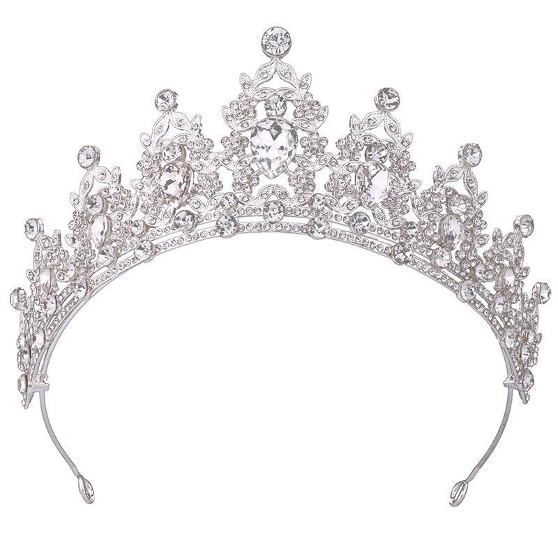 Королевская хрустальная барочная корона-ободок для невесты или дня рождения